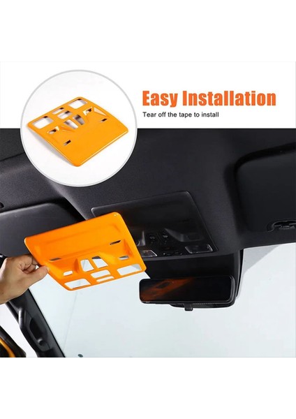 Ford Ranger Için 2023 2024 Araba Ön Okuma Işık Çerçevesi Kapak Trim Iç Aksesuarlar Turuncu (Yurt Dışından) fırsatları