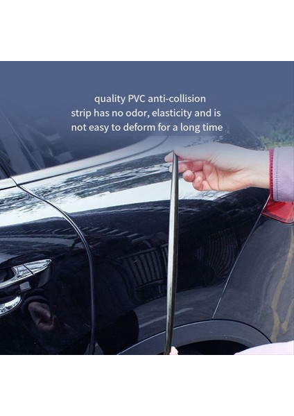 Hipersonik Anti-Çarpışma Şeridi Tampon Trim Şeridi Araç Yan Sınır Savunma Çarpışma Kazınımı HP-6165 Siyah (Yurt Dışından) fırsatları