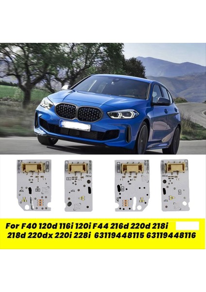 1set/4pcs Far LED Board Chip Için Bmw F40 F44 2019-2023 Beyaz Gündüz Koşu Işıkları Modülü 631194481156119448116 (Yurt Dışından) modelleri