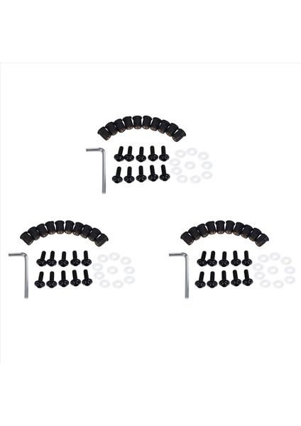 30PCS/SET M5 Cıvataları Motosiklet Metrik Kauçuk Kuyu Somunları Ön Cam Aksaklıklar Için Evrensel Cowl Evrensel (Yurt Dışından)