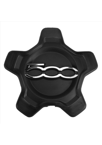 Araba Tekerlek Merkezi Kapağı Kapak 6AN68LXHAA 735626311 Fiat 500X 2016-2022 Toz Kapağı Araç Aksesuarları Siyah (Yurt Dışından)