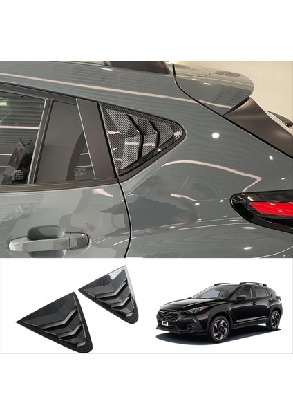 Subaru Crosstrek Için 2023 2024 Araba Arka Cam Pancu Kapağı Trim Aksesuarları Abs Karbon Fiber (Yurt Dışından) fırsatları
