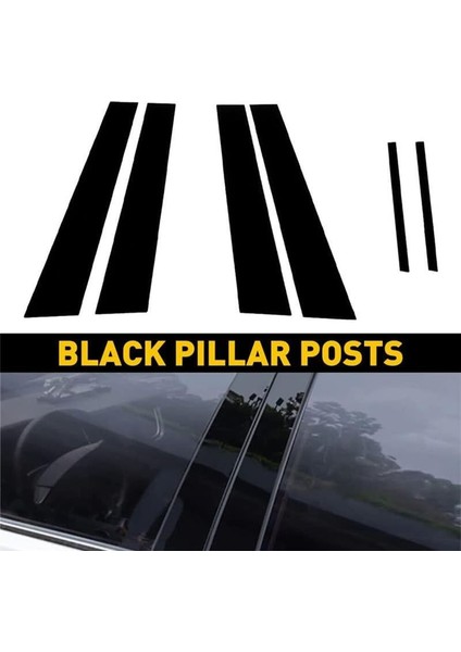 Araba Sütun Destekleri Dodge Charger Için Kapı Pencere Döşeme Kalıplama 2011-2021 Anti Scratch Stickers Aksesuarları Siyah (Yurt Dışından) modelleri