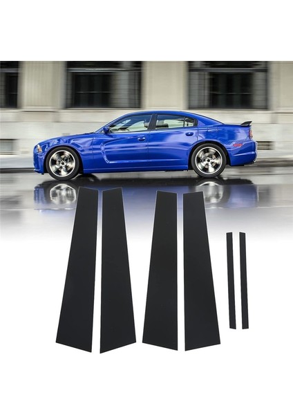 Araba Sütun Destekleri Dodge Charger Için Kapı Pencere Döşeme Kalıplama 2011-2021 Anti Scratch Stickers Aksesuarları Siyah (Yurt Dışından) indirimleri
