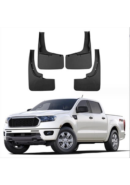 Ford Ranger Için 2019-2023 Araba Çamur Flaps Splash Guard Mudguard Çamurlu Çamurluk Dış Kapak (Yurt Dışından) indirimleri