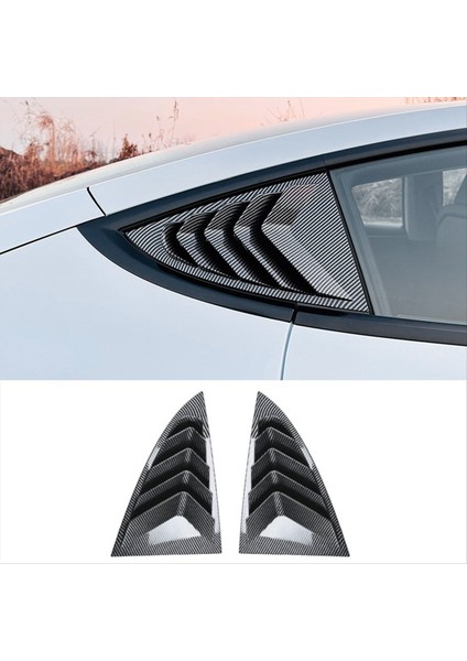 Tesla Model 3 Highland 2024 Kantı Yan Hava Trim Üçgen Aksesuarları Karbon (Yurt Dışından) fiyatları