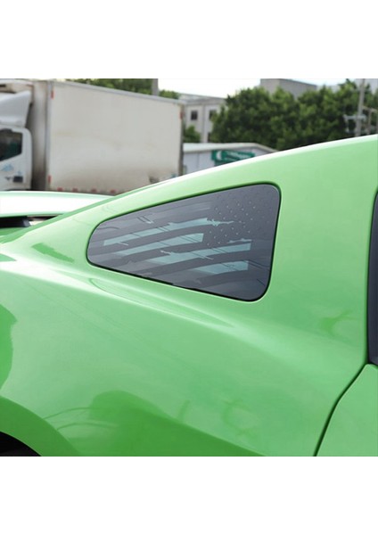 2pcs Pvc Araba Arka Üçgen Pencere Trim Ford Mustang 2008-2014 Için Amerikan Bayrak Çıkartması (Yurt Dışından) fırsatları