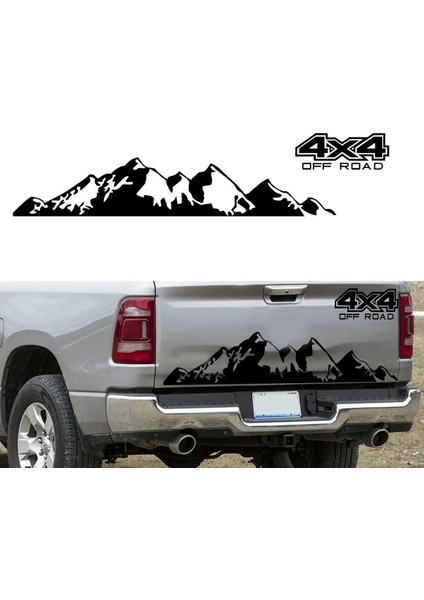 2x Araba Sticker 4x4 Ford Ranger Raptor Pickup Için Yol Grafik Çıkartması Isuuzu Dma Nissan Navara Toyota Hilux Aksesuarları (Yurt Dışından) indirimleri