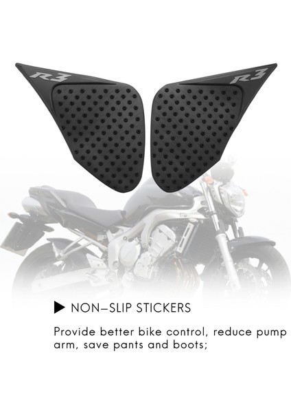 2x Yamaha R3 2015 2015 2016 2017 Yzf-R3 Slip Anti-Slip Anti-Slip Pedi Tank Koruyucusu Yan Yapıştırıcılar Gaz Diz Kavrama Pedleri (Yurt Dışından) fiyatları
