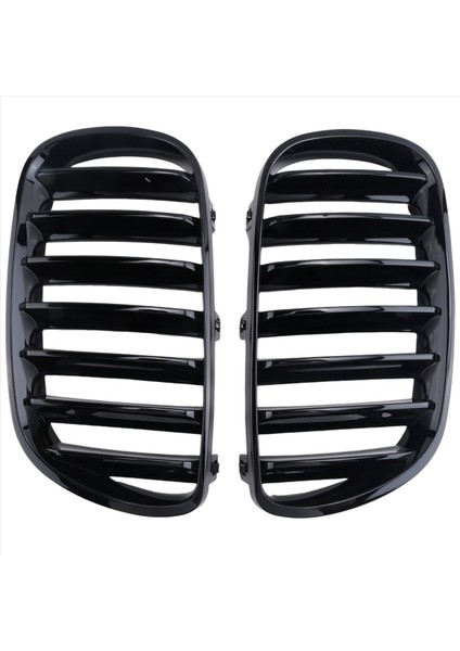 1paır Parlak Siyah Ön Grille Bmw E83 X3 Lcı Facelıft 2007-2010 Için (Yurt Dışından)