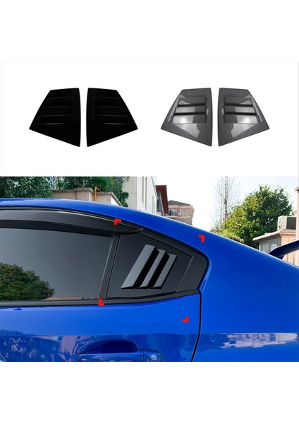 Araba Arka Üçgen Pencere Panjur Panjurları Panjurlar Kapak Kapağı Subaru Wrx Sti Va 2014-2021 Karbon Fiber (Yurt Dışından) fiyatları