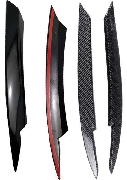 Passat Için 2 Çift B7 Göz Kapakları Kaşları Abs Far Lambası Sticker Kapak Trim-Karbon Fiber ve Siyah (Yurt Dışından)