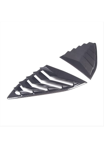 Chevrolet Için Corvette C8 2020-2023 Araba Arka Yan Pencere Kançuklu Karters Hava Havalandırma Gölgeleri Kapak Trim Aksesuarları Abs Karbon Fiber (Yurt Dışından)