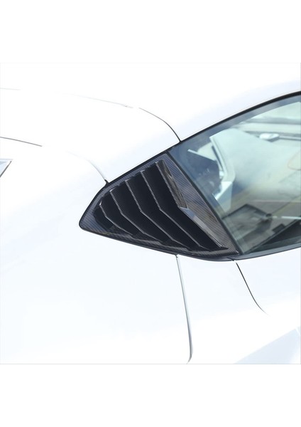 Chevrolet Için Corvette C8 2020-2023 Araba Arka Yan Pencere Kançuklu Karters Hava Havalandırma Gölgeleri Kapak Trim Aksesuarları Abs Karbon Fiber (Yurt Dışından) fırsatları