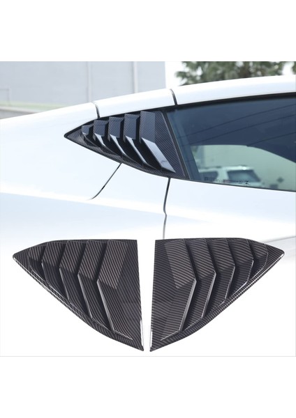 Chevrolet Için Corvette C8 2020-2023 Araba Arka Yan Pencere Kançuklu Karters Hava Havalandırma Gölgeleri Kapak Trim Aksesuarları Abs Karbon Fiber (Yurt Dışından) indirimleri