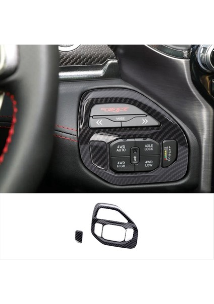 Konsol 4WD Modu Anahtar Kapak Dodge Ram Trx 1500 2019-2024 Iç Aksesuarlar Abs Karbon Fiber (Yurt Dışından) fiyatları