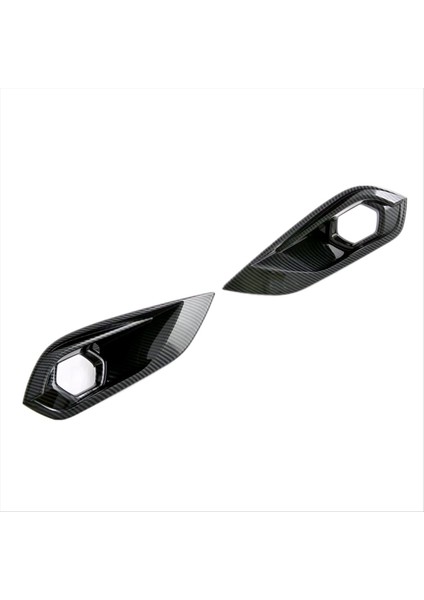 Ön Sis Işık Lamba Kapağı Izuzu Mu-X Mux 2022 2023 Dış Aksesuarlar Karbon Fiber (Yurt Dışından)