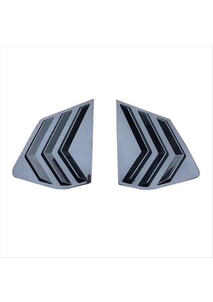 Nissan Rogue 2021-2023 Arka Yan Pencere Kanjörleri Spor Tarzı Hava Havalandırma Kepçe Kapak Dekorasyonu (Karbon Fiber Deseni) (Yurt Dışından)