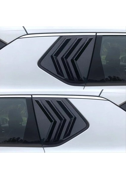 Nissan Rogue 2021-2023 Arka Yan Pencere Kanjörleri Spor Tarzı Hava Havalandırma Kepçe Kapak Dekorasyonu (Karbon Fiber Deseni) (Yurt Dışından) fırsatları