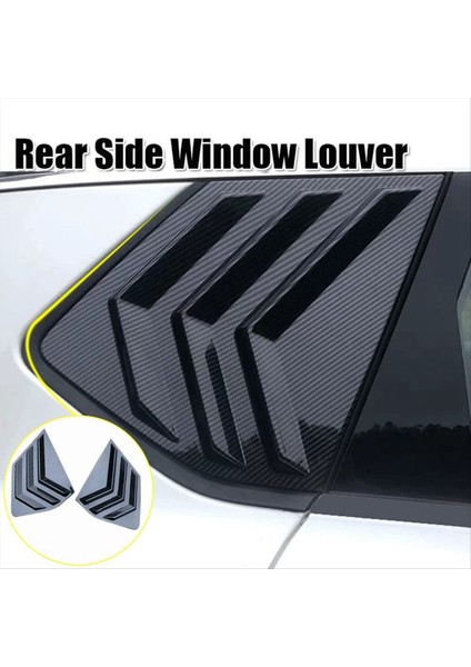 Nissan Rogue 2021-2023 Arka Yan Pencere Kanjörleri Spor Tarzı Hava Havalandırma Kepçe Kapak Dekorasyonu (Karbon Fiber Deseni) (Yurt Dışından) indirimleri