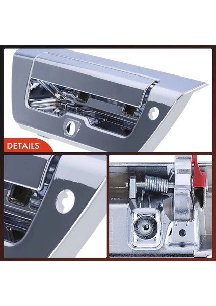 Chrome Bagaj Kapağı Tutucu Ford F-150 2015-2017 Liftgate Mandal Kolu W/ Kamera Anahtar Deliği Için Ford F-150 2015-2017 Için FL3Z-9943400-BA FL3Z9943400AA (Yurt Dışından) indirimleri