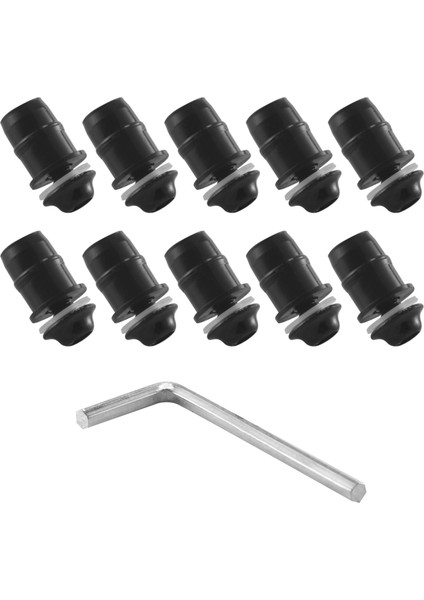 10PCS/SET M5 Cıvataları Motosiklet Metrik Kauçuk Kuyu Somunları Ön Cam Aksaklıklar Için Evrensel Cowl Evrensel (Yurt Dışından)
