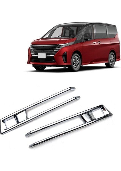 Ön Sis Fark Çerçeve Tampon Izgara Kapak Nissan Serena Için Trim Koruyucusu C28 2023 Aksesuarlar (Yurt Dışından) indirimleri