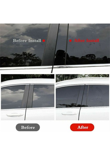 Araba Penceresi Kapı Sütunu B C Sütun Post Kapak Döşeme Bmw X5 E53 2000-2006 Siyah Pc Sticker 8pcs (Yurt Dışından) fırsatları