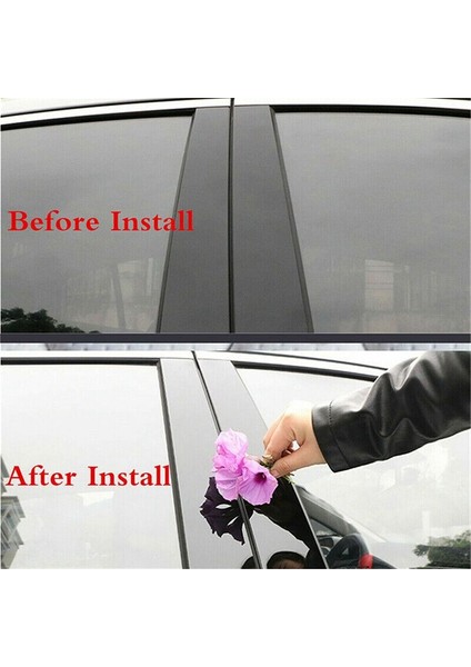 Araba Penceresi Kapı Sütunu B C Sütun Post Kapak Döşeme Bmw X5 E53 2000-2006 Siyah Pc Sticker 8pcs (Yurt Dışından) indirimleri