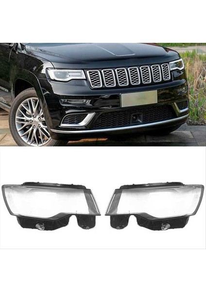 Araba Sol Sağ Taraf Far Lens Kapağı Jeep Grand Cherokee Için Şeffaf Kafa Işık Lamba Kabuğu 2014-2019 (Yurt Dışından) indirimleri