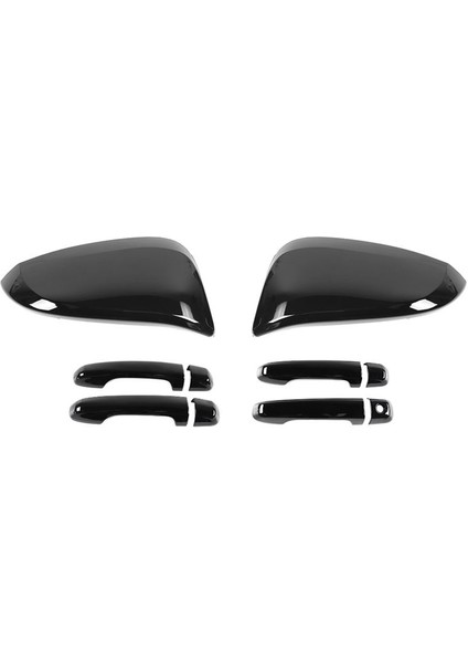 Araba Dış Dikiz Aynası Kapağı Döşeme + Kapı Kolu Kapak Kaplama Toyota 4runner 2017-2023 Aksesuarlar Siyah (Yurt Dışından) fiyatları