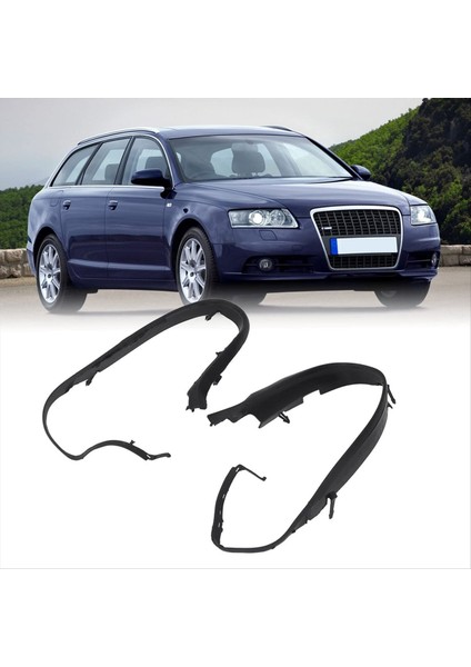 1 Çift Far Contası Kapağı Dekoratif Halka Conta Far Şeritleri 4B0941191A 4B0941192A Audi A6 C5 2002-2005 (Yurt Dışından) modelleri