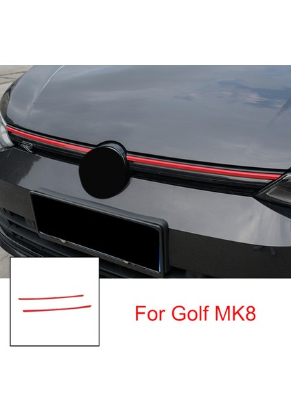 Kırmızı Araba Ön Tampon Izgara Dekorasyon Şeridi Kapağı Golf Için 8 Mk8 2020 2021 (Yurt Dışından) fiyatları