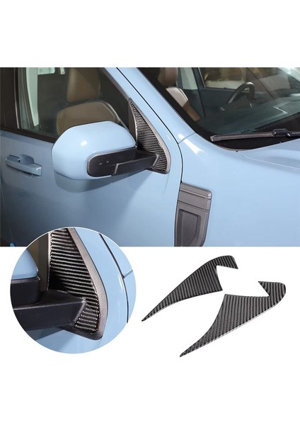 Araba Bir Sütun Üçgeni Kapak Ford Maverick Için Dekoratif Döşeme Çıkartmaları 2022 2023 Aksesuarlar - Yumuşak Karbon Fiber (Yurt Dışından) fiyatları