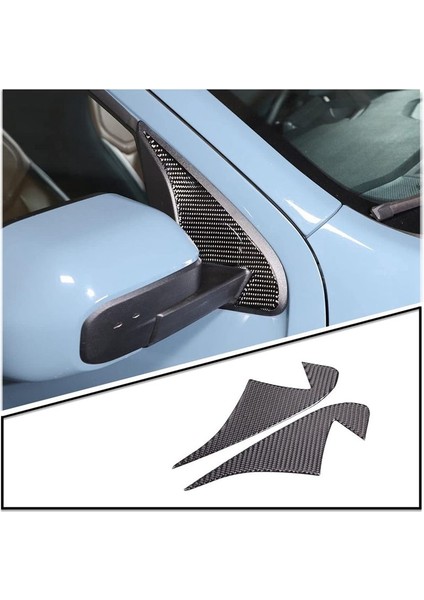 Araba Bir Sütun Üçgeni Kapak Ford Maverick Için Dekoratif Döşeme Çıkartmaları 2022 2023 Aksesuarlar - Yumuşak Karbon Fiber (Yurt Dışından) indirimleri