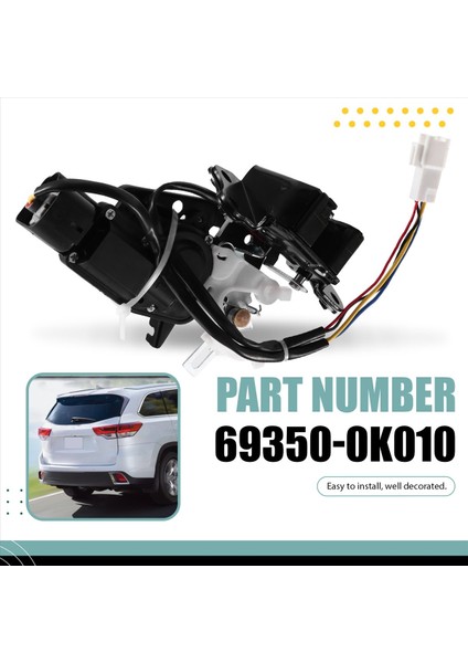 69350-0K010 Toyota Hıstlander Fortuner Için Araç Begate Asansör Güç Motoru 2006-2019 693500K010 (Yurt Dışından) indirimleri