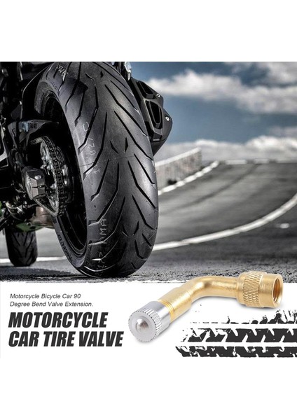 Motosiklet Araç Lastik Valfi Uzatma Adaptörü - 90 Derece Eğrisi (Yurt Dışından) fırsatları
