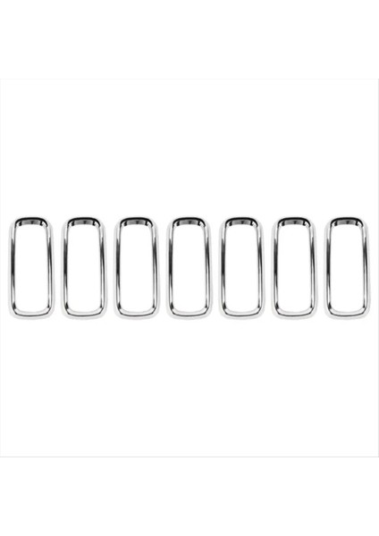 7 Pcs Ön Izgara Merkezi Jeep Renegade 2015-2018 735599127 5XB16SZ0AA 735655564 Jeep Modifikasyonu (Yurt Dışından)
