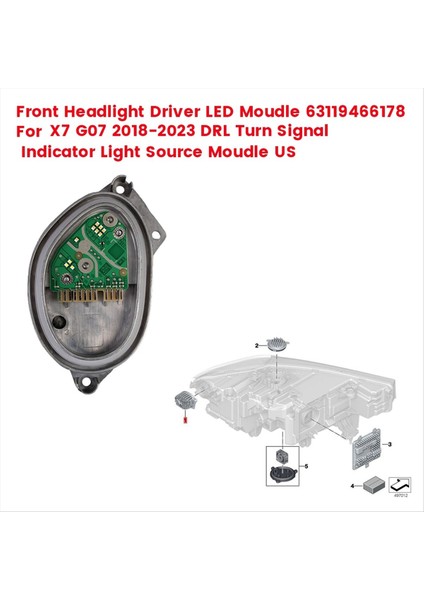 Bmw X7 G07 18-2023 Drl Turn Sinyal Göstergesi Işık Kaynağı Moudle Moudle Bize (Yurt Dışından) fiyatları