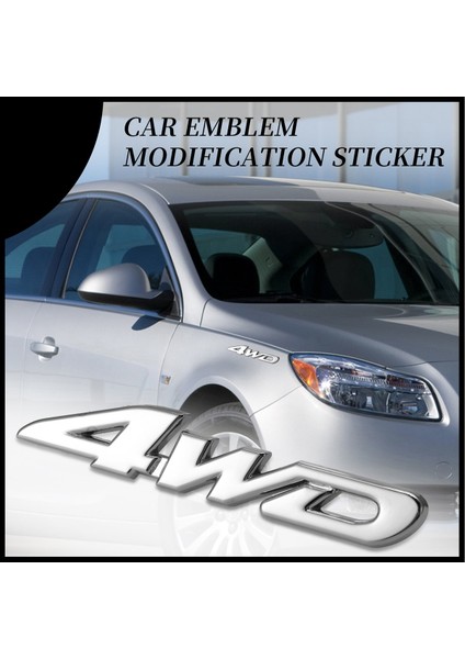 4WD Deplasman Araç Krom Amblem Rozeti Araba Sticker Logosu (Yurt Dışından) fırsatları