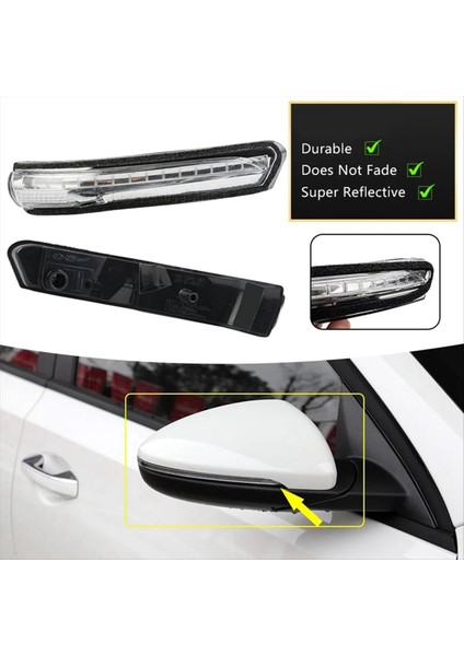 1 Çift Kanat Aynası Göstergesi Dönüş Sinyal Lambası LED Yan Ayna Tekrarlayıcı Lamba Kia K3 12-16 87614-A7000 87624-A7000 (Yurt Dışından) fırsatları