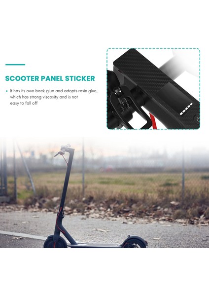 Elektrikli Scooter Panel Karbon Fiber Su Geçirmez Slip Anti-Slip Koruyucu Film Hızlandırıcı Çıkartma Xiaomi Mijia M365 Pro (Yurt Dışından) fırsatları