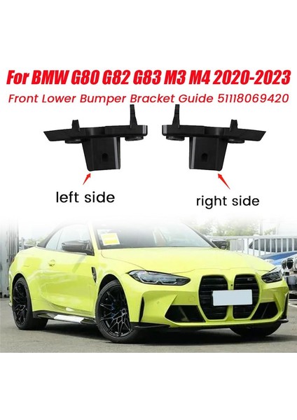 Sol Alt Ön Tampon Kılavuzu 51118069419 Bmw G80 G82 G83 M3 M4 2020-2023 Araba Tamponu Iç Braket Kapağı (Yurt Dışından) indirimleri