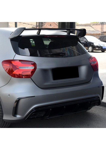 1 Çift Araba Arka Tampon Ayırıcı Spoiler Benz W176 A200 A250 A45 Amg 2013-2016 Için Mercedes Için Canard (Yurt Dışından) indirimleri