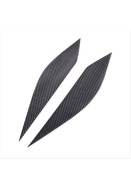 Corvette C7 Için 2014-2019 Yumuşak Karbon Fiber Araç Far Kaşları Çıkartma Far Far Decoartive Sticker Aksesuarları (Yurt Dışından)