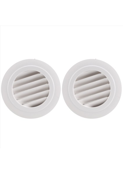 2 Adet 4 Inç Hava Havalandırma Kamartması Hava Grill Kapağı Banyo Ofis Evi Için Dahili Bir Sinek Ekranlı (Yurt Dışından)