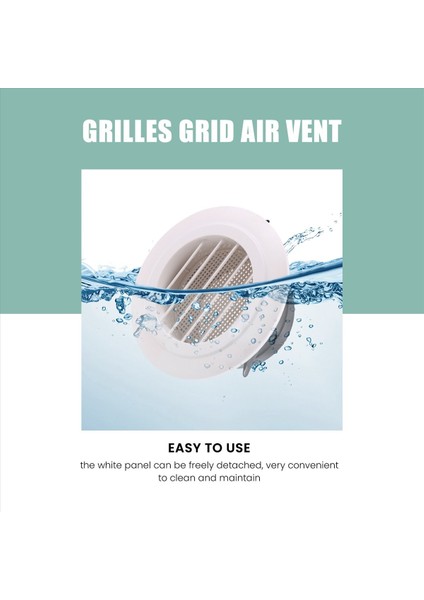 2 Adet 4 Inç Hava Havalandırma Kamartması Hava Grill Kapağı Banyo Ofis Evi Için Dahili Bir Sinek Ekranlı (Yurt Dışından) fiyatları