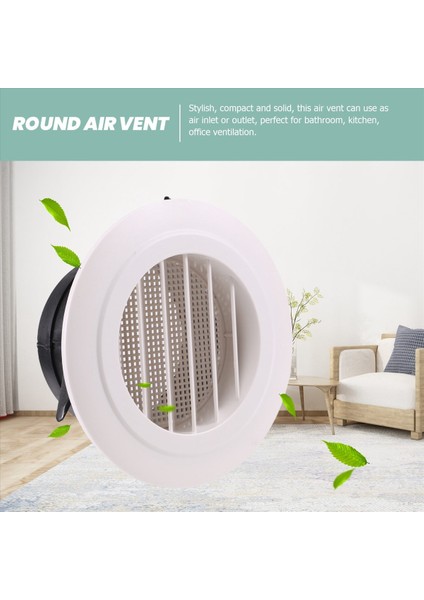 2 Adet 4 Inç Hava Havalandırma Kamartması Hava Grill Kapağı Banyo Ofis Evi Için Dahili Bir Sinek Ekranlı (Yurt Dışından) modelleri