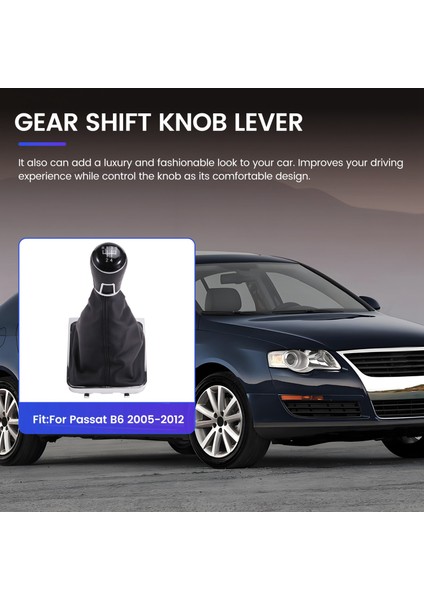 Volkswagen Passat B6 2005-2012 Için Yeni Manuel Vites Kol Kolu Vites Kolu Toz Kapağı 5 Hız (Yurt Dışından) indirimleri