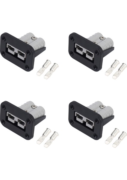4x Floş Montaj 50 Amp Anderson Tapa Montaj Braket Paneli Kapak Karavan Kampçı Tekne Kamyonu (Yurt Dışından)